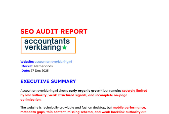 do a complete website SEO audit report, actionable fixes, technical audit